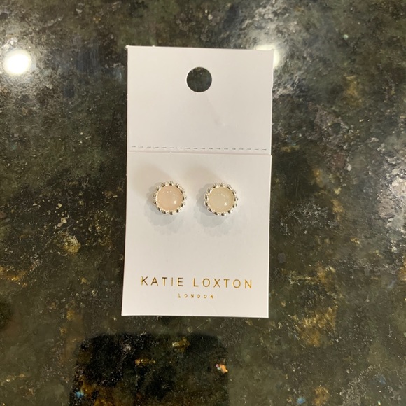 Katie Loxton Jewelry - Round Pearl Colored Earrings, Kate Layton, NWT